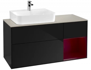 Villeroy&Boch Тумба под раковину Прямоугольная версия F153HBPH Finion Glossy Black Lacquer