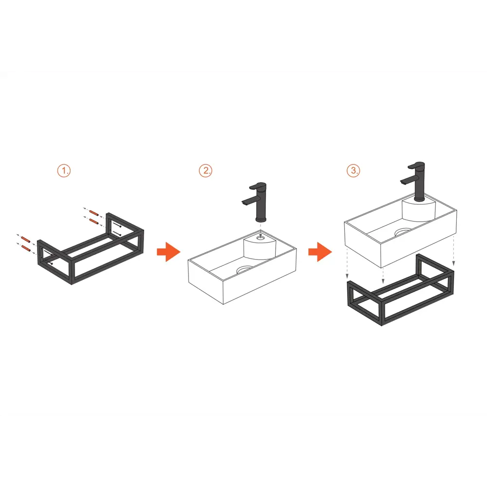 Santreyd Smart 3 в 1 — раковина с подстольем и смесителем для современной ванной 89065811 STLM-0971408 - Вид №2