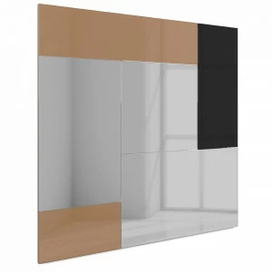 Зеркало большое прямоугольное деревянное "Сквэ" GRAUM ДИЗАЙНЕРСКИЕ 304123 Черный;коричневый