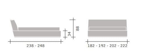 Кровать с низким мягким изголовьем Flou джентльмен ARCH-00069722 - Вид №8