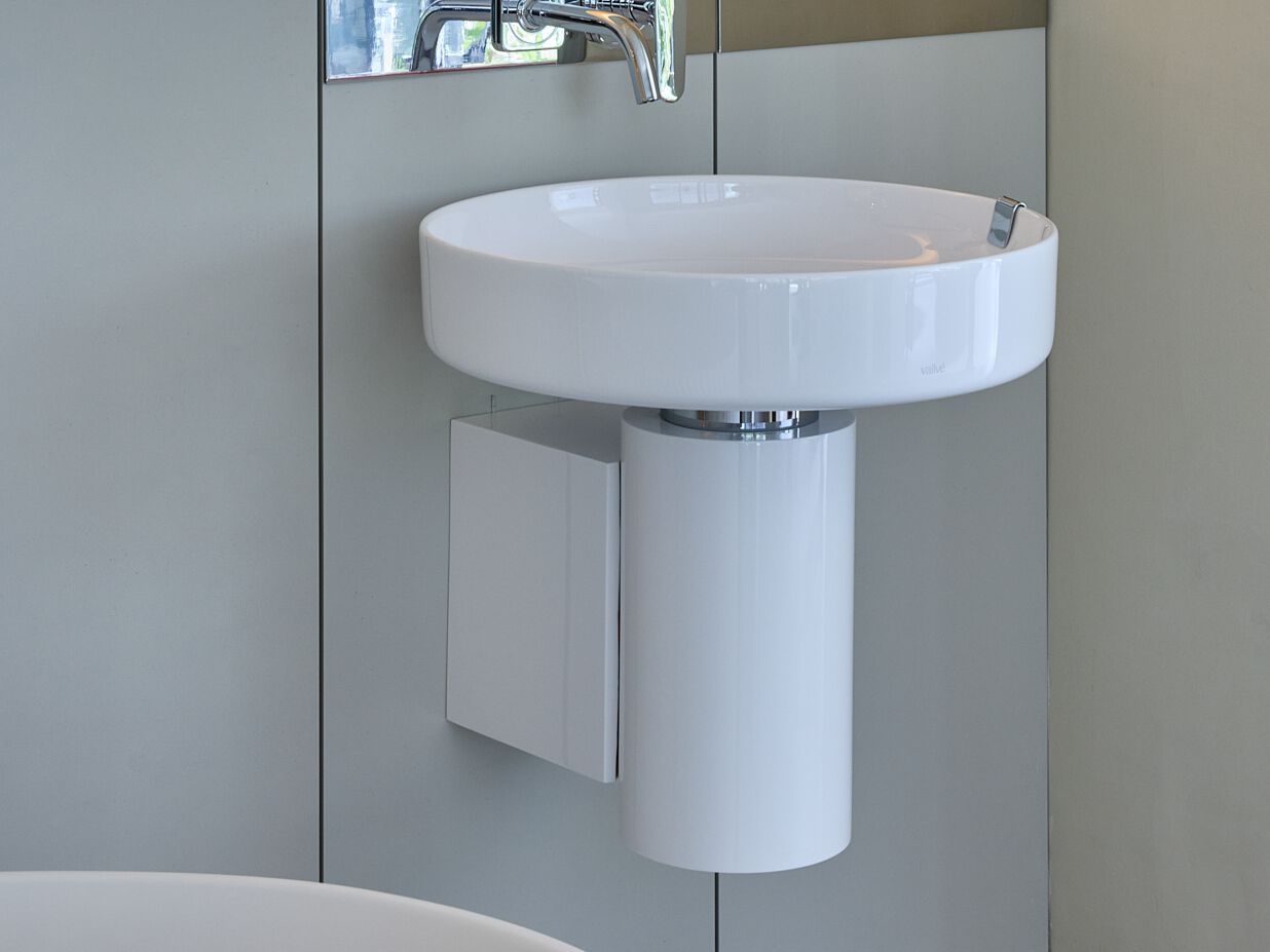 Круглый подвесной умывальник из смолы Vallvé NILO ARCH-00088540