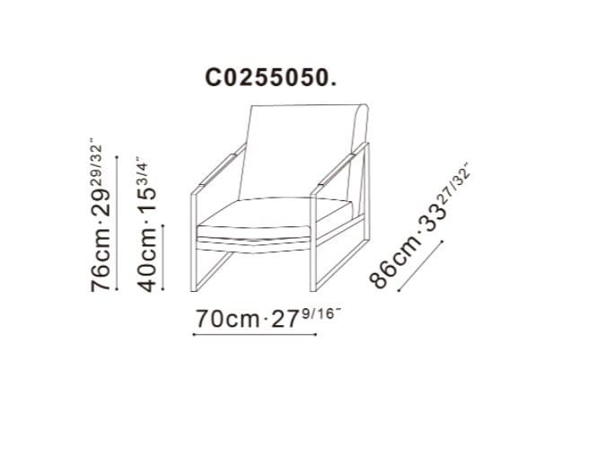Кресло для саней с подлокотниками CAMERICH LEMAN ARCH-00086590 - Вид №5