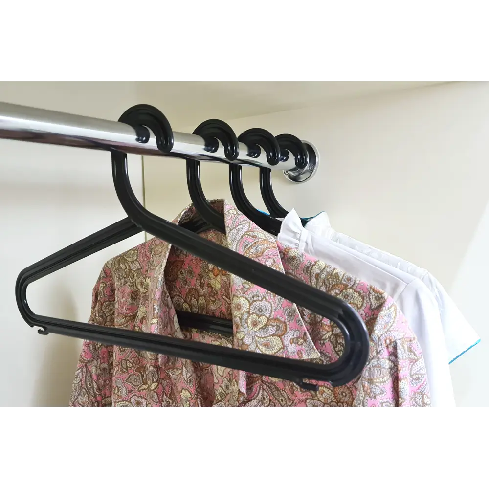 SPACEO: Набор минималистичных вешалок для одежды, 4 шт, черный 85536987 Плечики STLM-0063616 - Вид №5