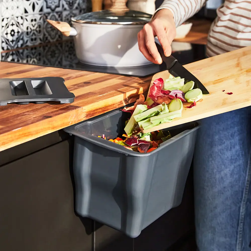 Контейнер мусорный 4 л Delinia пластик цвет серый STLM-2170677 - Вид №8