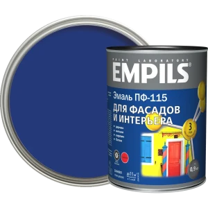 Эмаль ПФ-115 Empils PL глянцевая цвет синий 0.9 кг