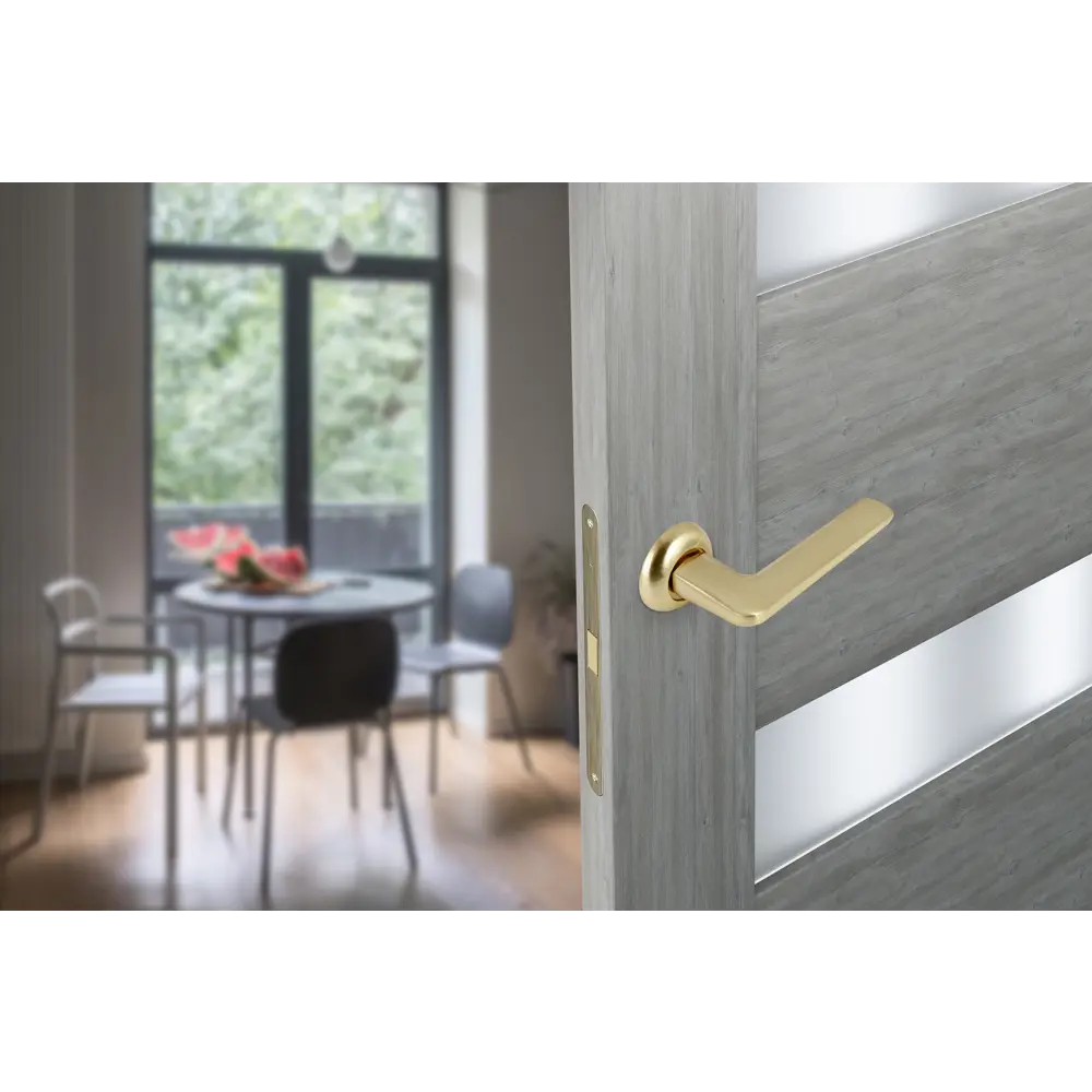 Дверные ручки Edson EDS-66H-R1 золотые на розетке 85170623 STLM-0059422 - Вид №7