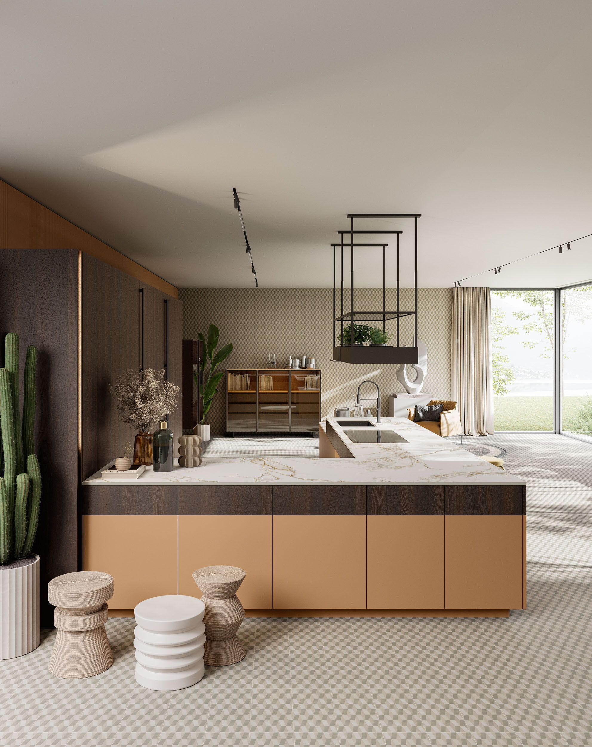 Кухня с островом Copatlife Life Projects ARCH-00063344 - Вид №5