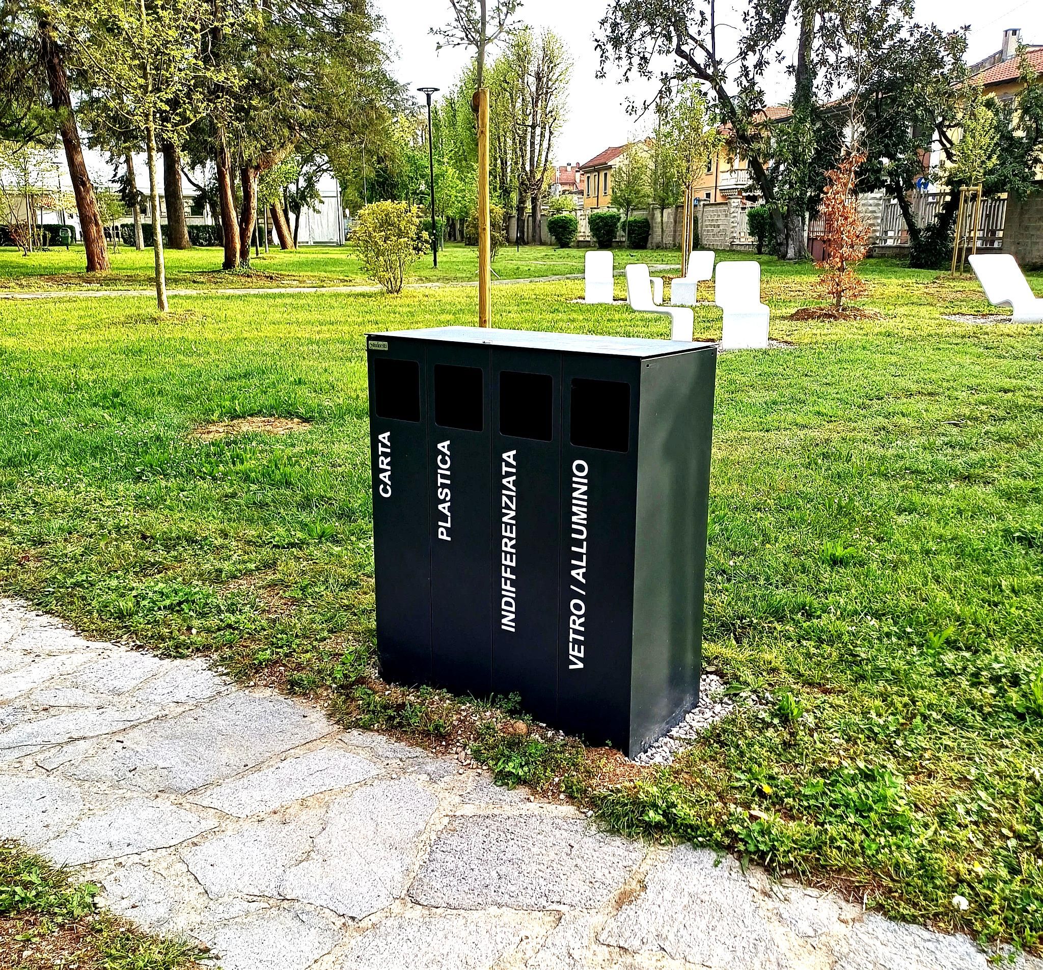 Стальная корзина для мусора для утилизации отходов Studio Città ECO BIN CITY ARCH-00042272 - Вид №3