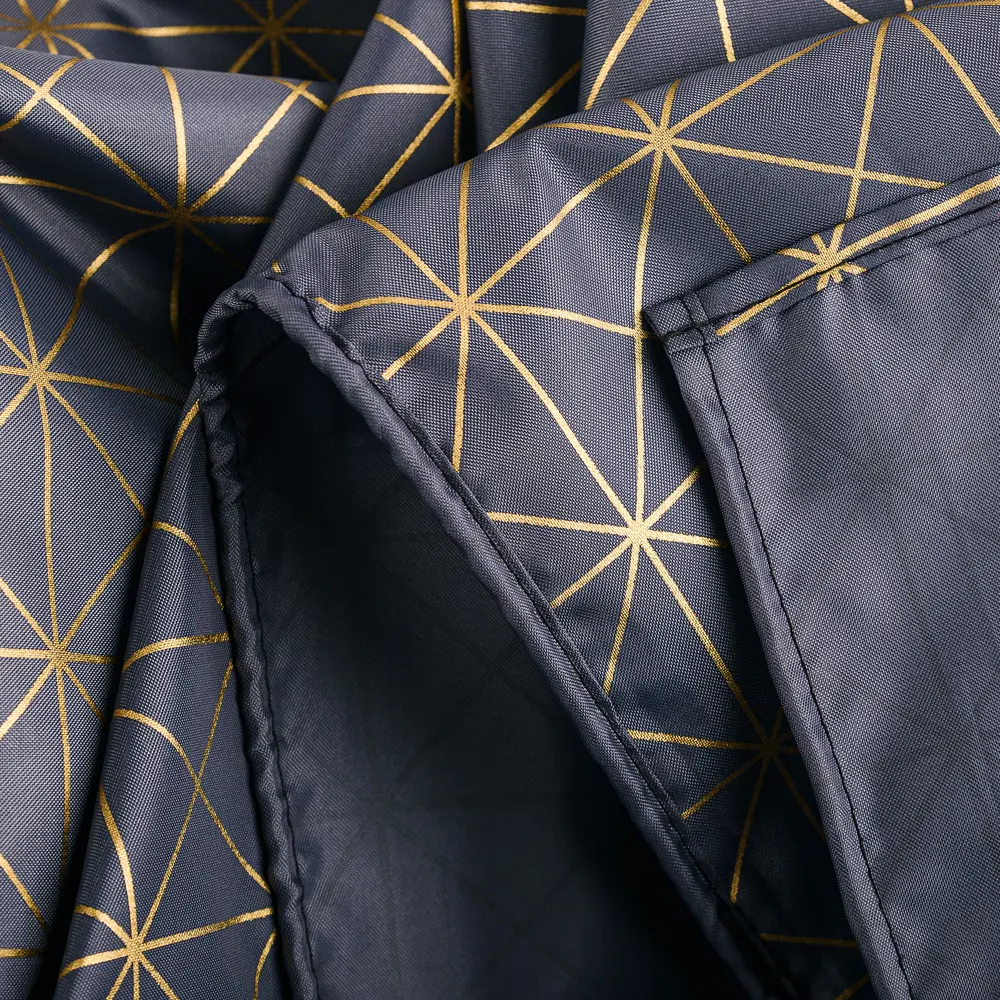 Штора для ванной Wess Grid Grey 180x200 см полиэстер цвет серый/жёлтый STLM-2069817 - Вид №3