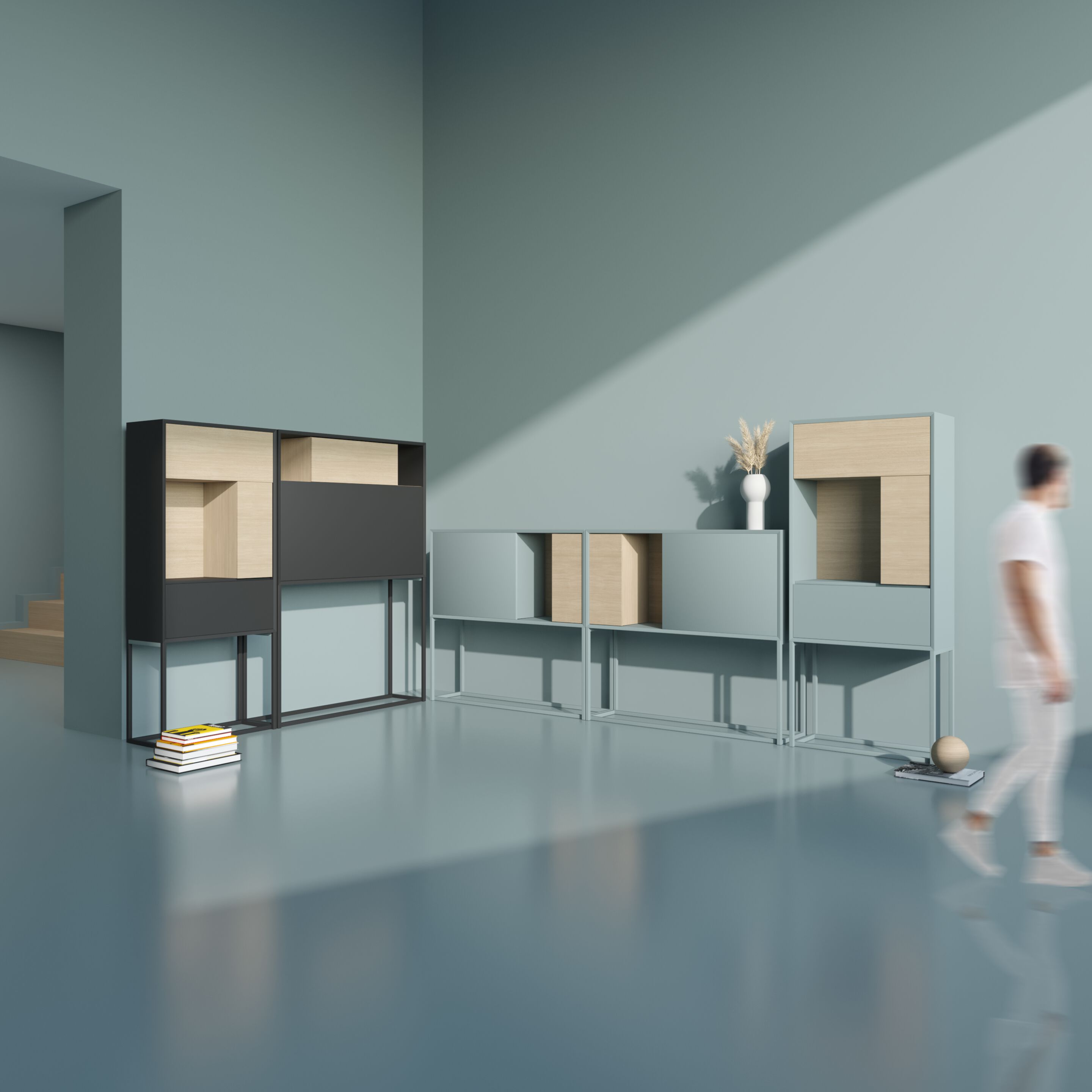 Деревянный шкаф с распашными дверцами FID Paris Nyte ARCH-00130992 - Вид №5