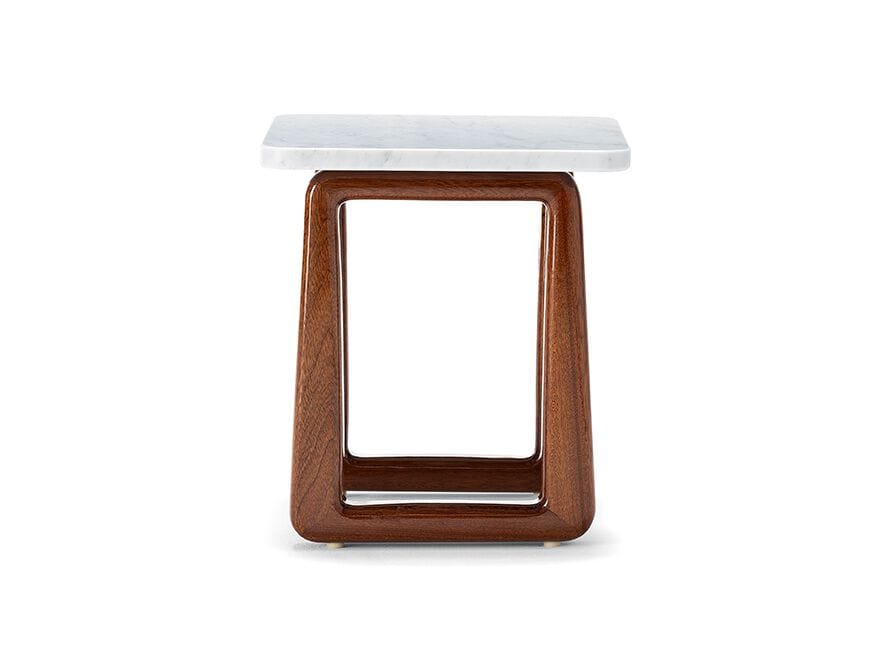 Низкий журнальный столик из красного дерева с мраморным верхом Exteta Loro Piana Interiors, Стулья Delight от Exteta ARCH-00013703