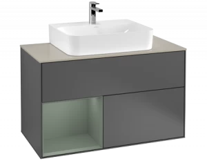 Villeroy&Boch Тумба под раковину Прямоугольная версия F113GMGK Finion Anthracite Matt Lacquer