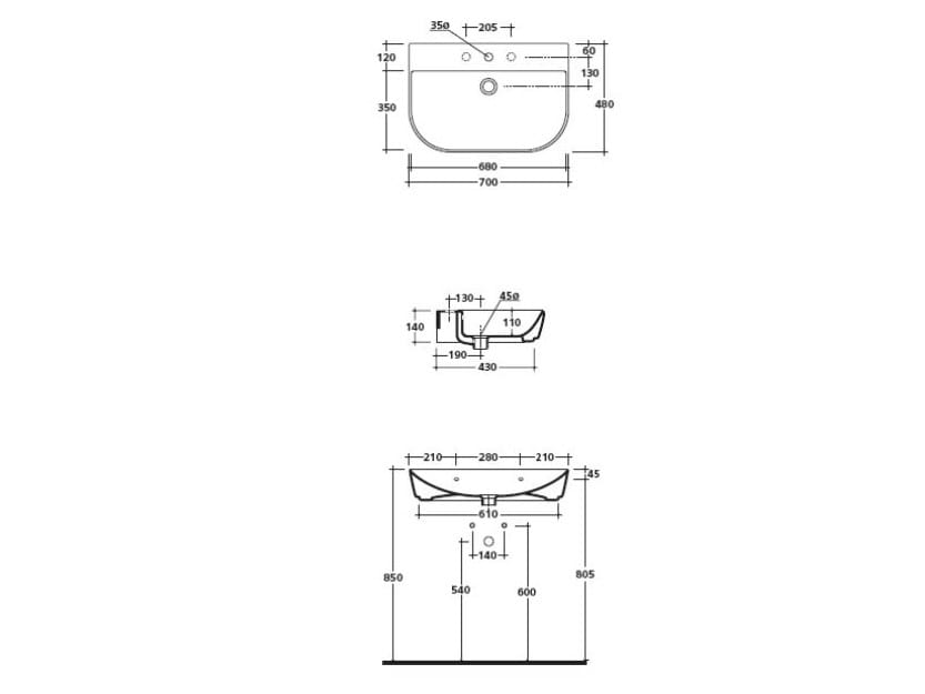 Керамическая столешница Galassia M2 ARCH-00145041 - Вид №2
