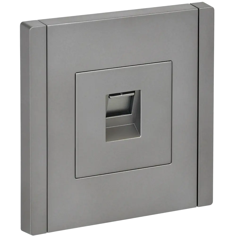 Розетка встраиваемая IEK Forte&Piano RJ45 cat 5е цвет сталь STLM-2154250