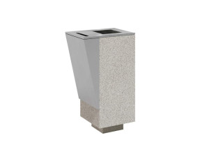 Бетонная стойка для мусора с пепельницей для наружного использования