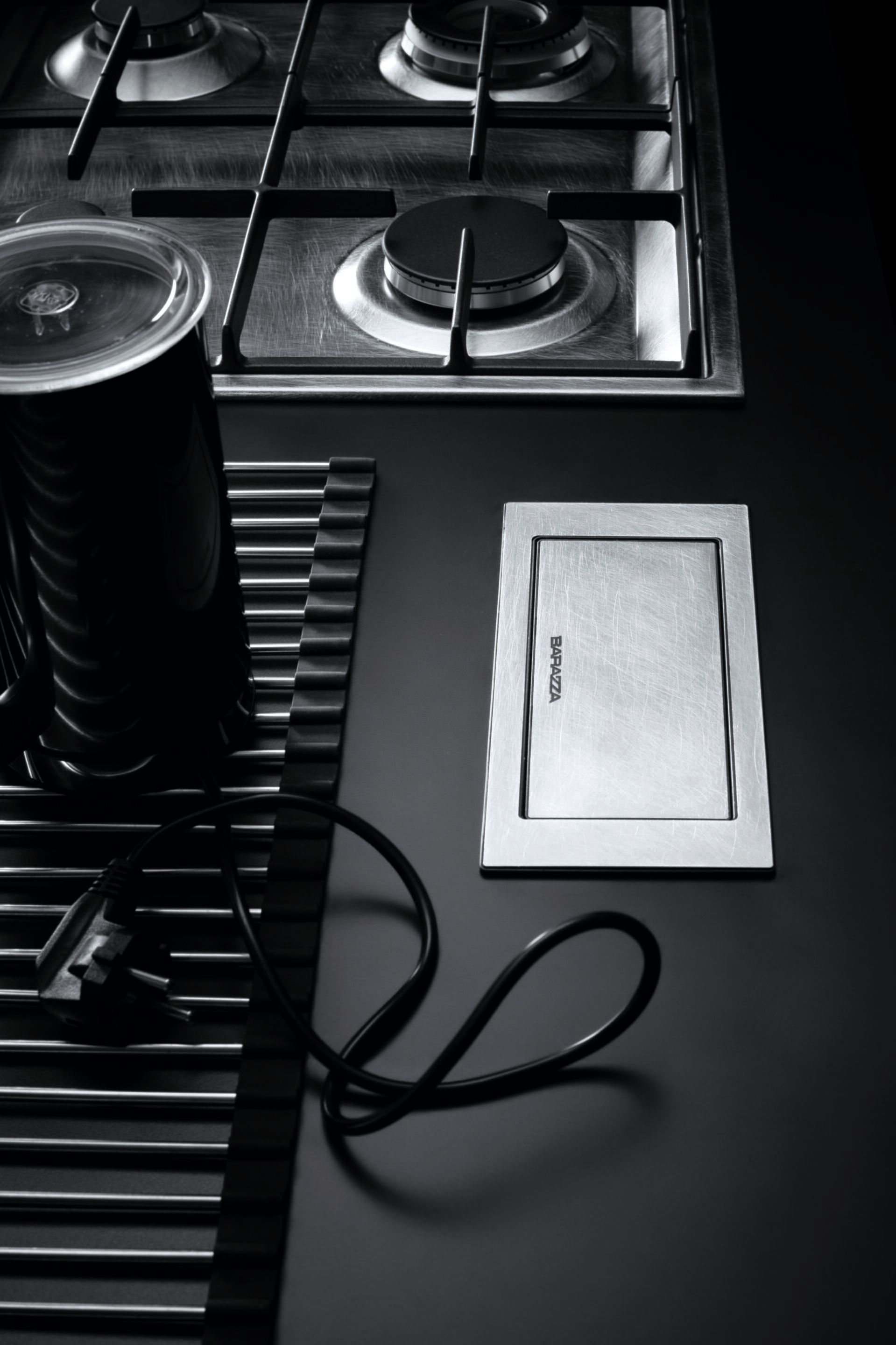 Электрическая розетка из нержавеющей стали с USB Barazza 1PPB ARCH-00068242 - Вид №2