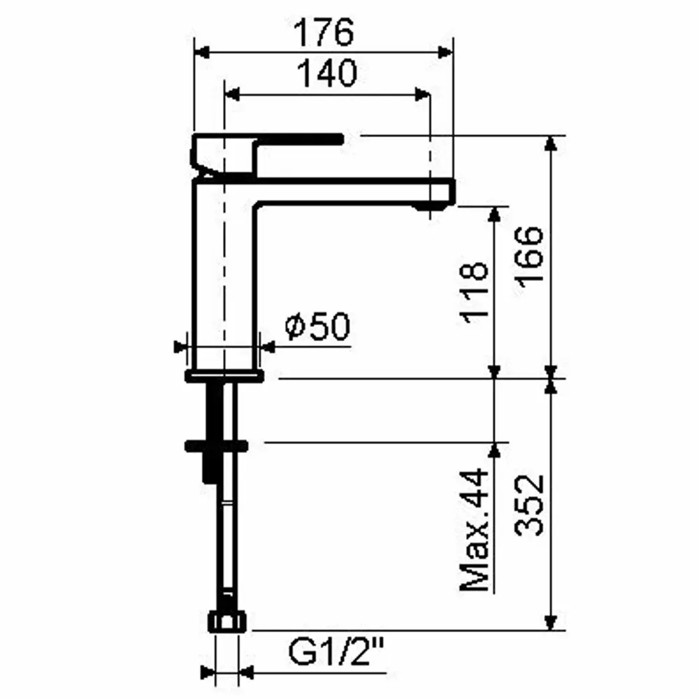 Смеситель для раковины Plumberia Selection TAG TG0053CR, Хром