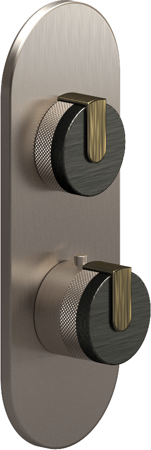 E-8026-R1BOXE0-L1VBB-BNi-T Планка M-Series с 2 ручками - Внешняя часть GRAFF MOD+