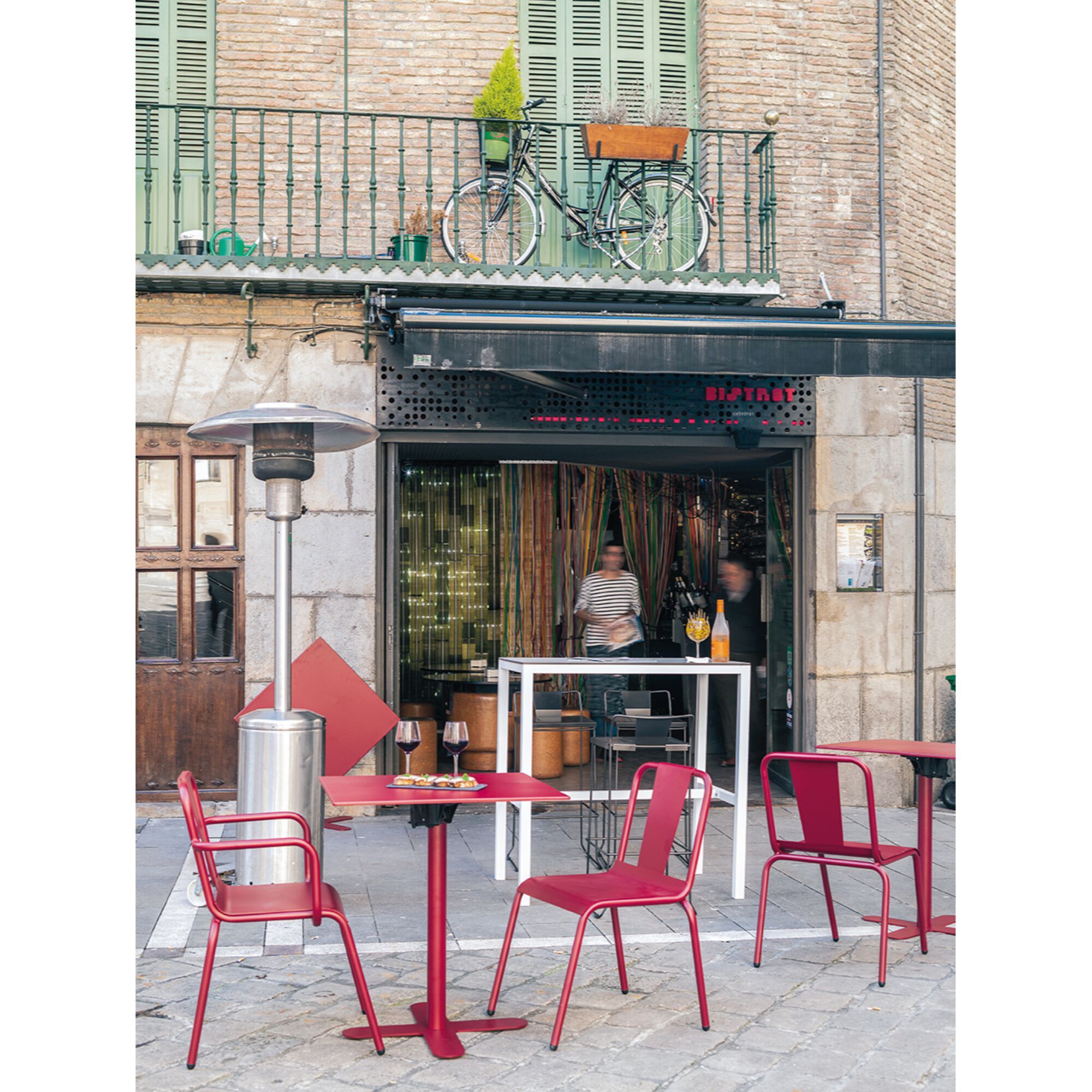 Алюминиевый садовый стул с подлокотниками iSimar Napoles ARCH-00109639