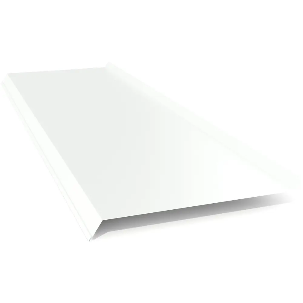 Отлив оцинкованный 200x2000 мм белый ВЕГА STLM-2070899