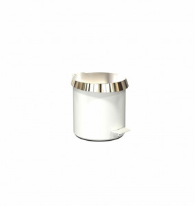 FROST Корзина для мусора 250 » белый / золотой Нержавеющая сталь Белое золото N3001-GW