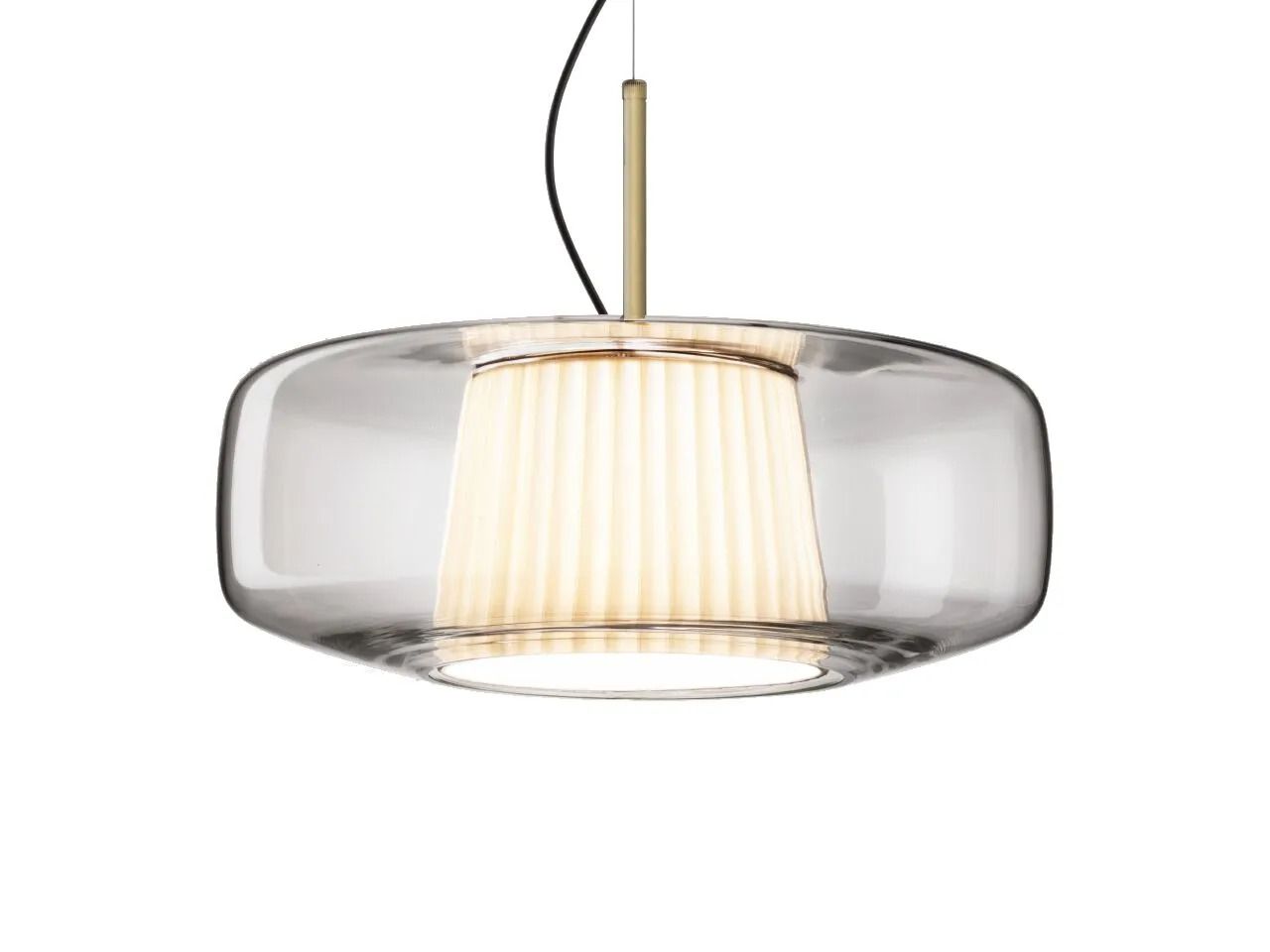 Выдувное стекло светодиодный подвесной светильник Vetreria Vistosi плиссе ARCH-00065405 - Вид №10