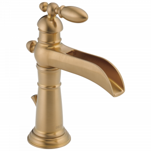 554LF-CZ Смеситель для ванной комнаты с одной ручкой Delta Faucet Victorian Шампанское бронза