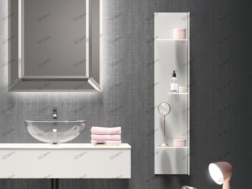 Q'in Стеклянная полка для ванной H24 Mm120l