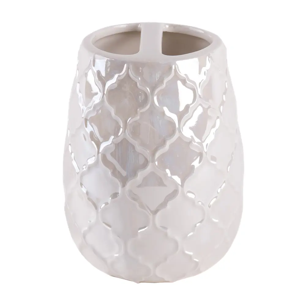 Стакан для зубных щёток Lamis с разделителем керамика цвет бежевый WESS STLM-2188759