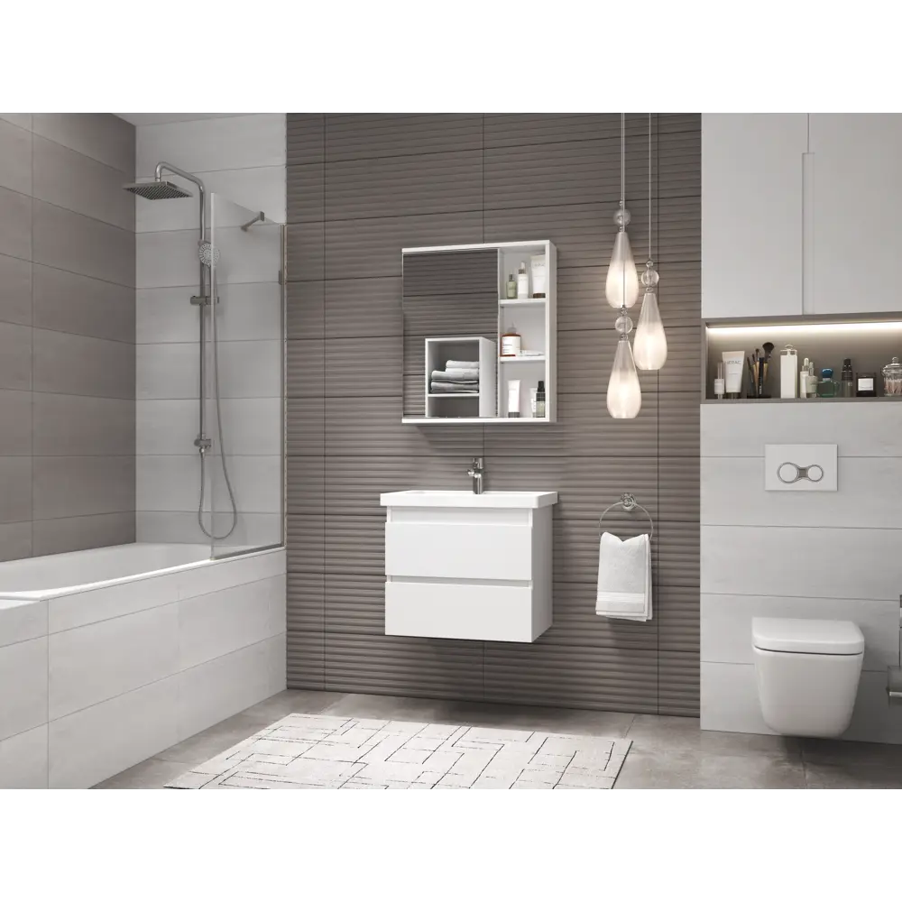 Тумба под раковину Vigo Matteo 70, цвет белый STLM-2076938 - Вид №7