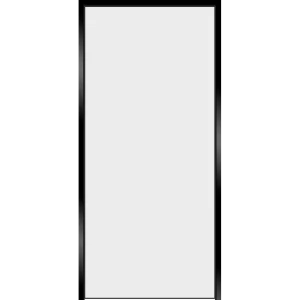 Дверь межкомнатная глухая обратного открывания с замком комплекте Invisible 90x230 см цвет белый левый 89383101 STLM-2201104
