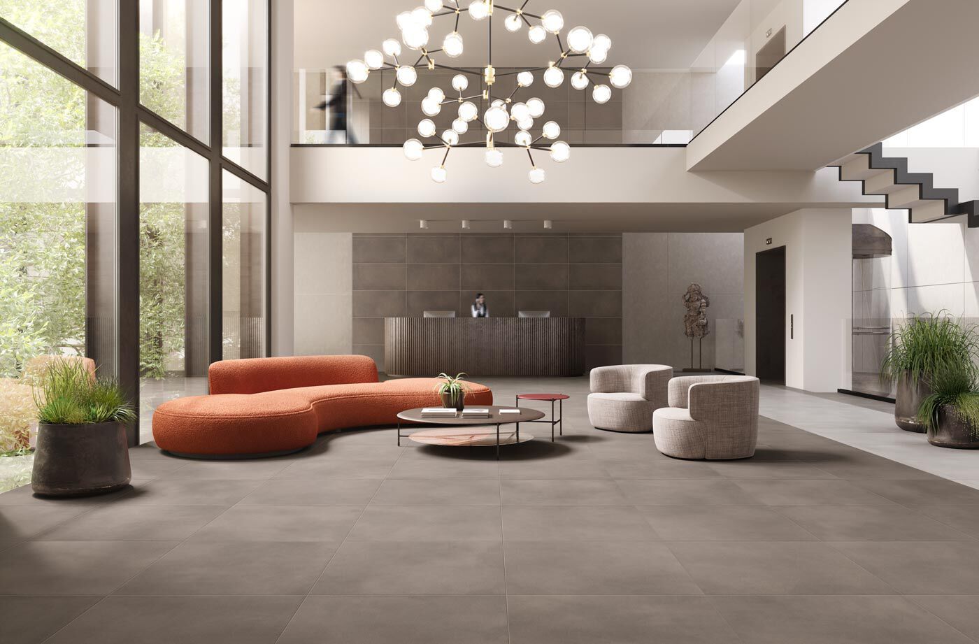 Пол/облицовка керамогранита с эффектом цемента NOVOCERAM UTOPIE ARCH-00099472 - Вид №7