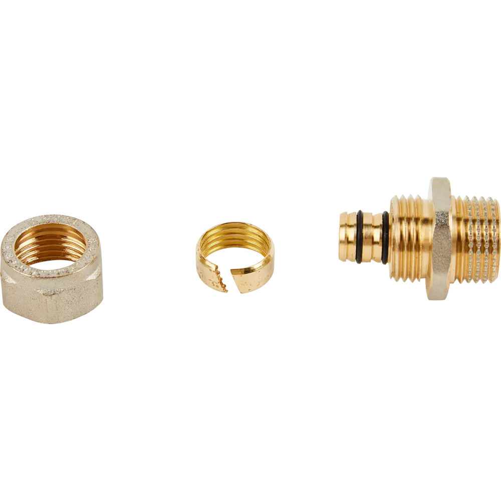 Переходник Aquasfera 1/2"x16 мм НР никелированная латунь 027-8721 STLM-2085409 - Вид №2