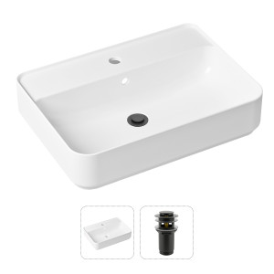 90760163 Раковина накладная 21520850 60см, с донным клапаном Bathroom Sink STLM-0371701 LAVINIA BOHO