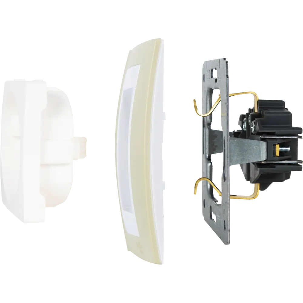 Рамка для розеток и выключателей Systeme Electric Unica 4 поста, цвет зелёное яблоко/бежевый STLM-2032659 - Вид №3