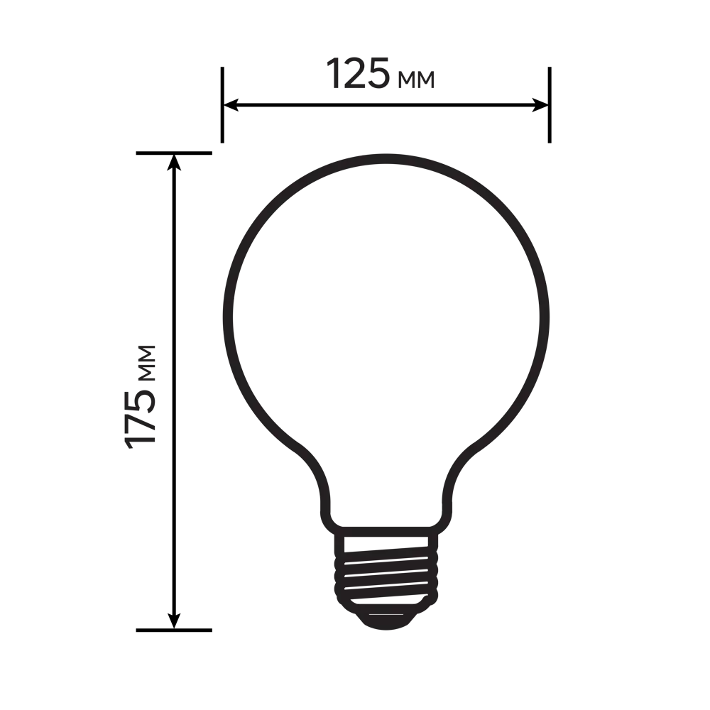 Лампа светодиодная Lexman G120 E27 220-240 В 9 Вт прозрачная 1055 лм теплый белый свет 82991705 STLM-2163834  - Вид №4