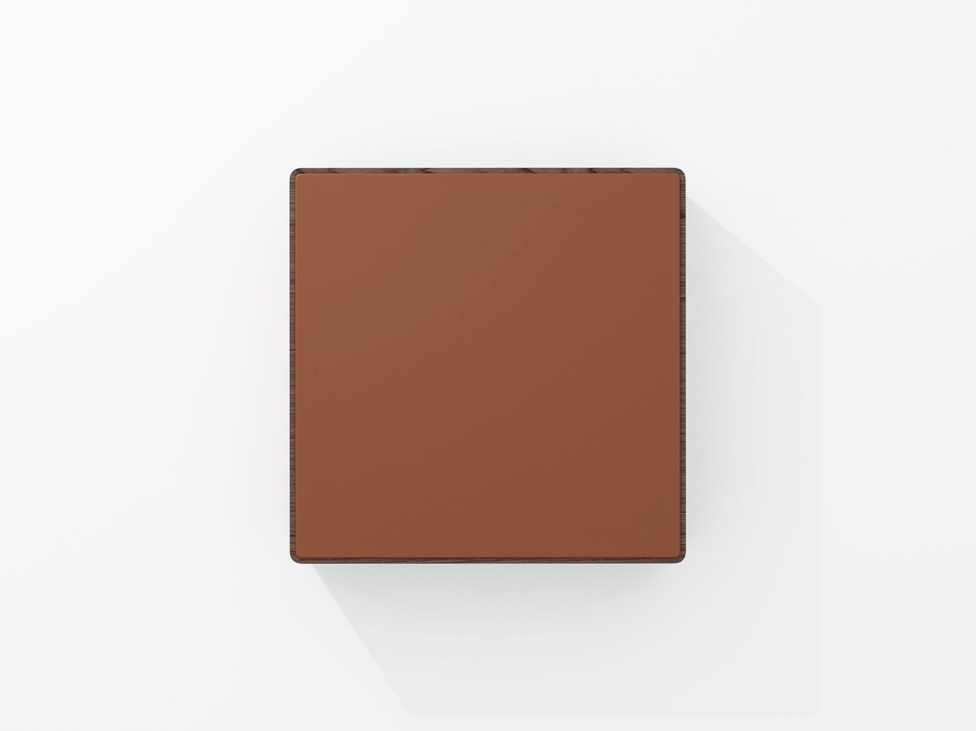 Квадратный кожаный журнальный столик PROF Flow ARCH-00043732 - Вид №2