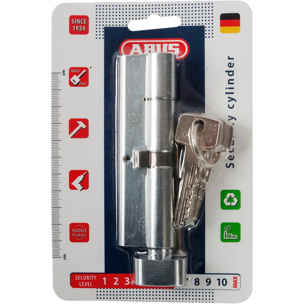 Цилиндр дверной ABUS KD6N с защитой от взлома, ключ-вертушка 82441722 STLM-0027390 - Вид №2