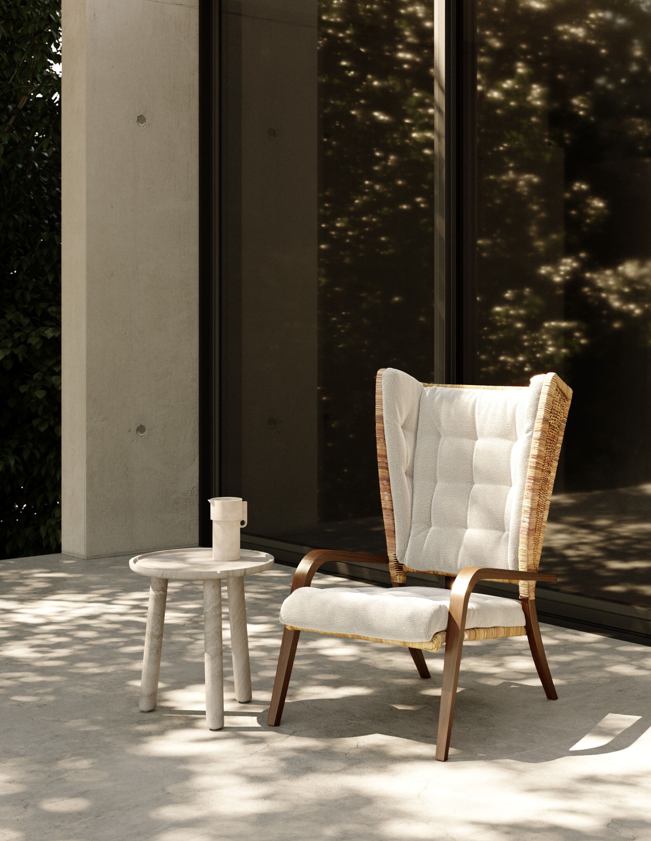 Плетеное кресло с подлокотниками Exteta Franco Albini Re-edition ARCH-00074498 - Вид №5