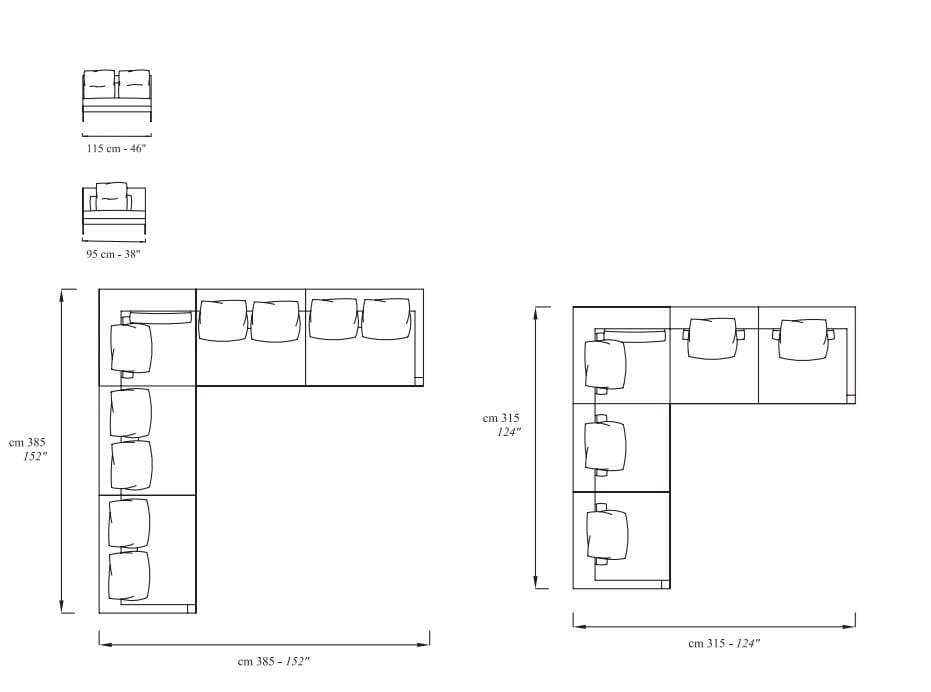 Ткань диван ERBA ITALIA ALTOBORGO ARCH-00082498 - Вид №7