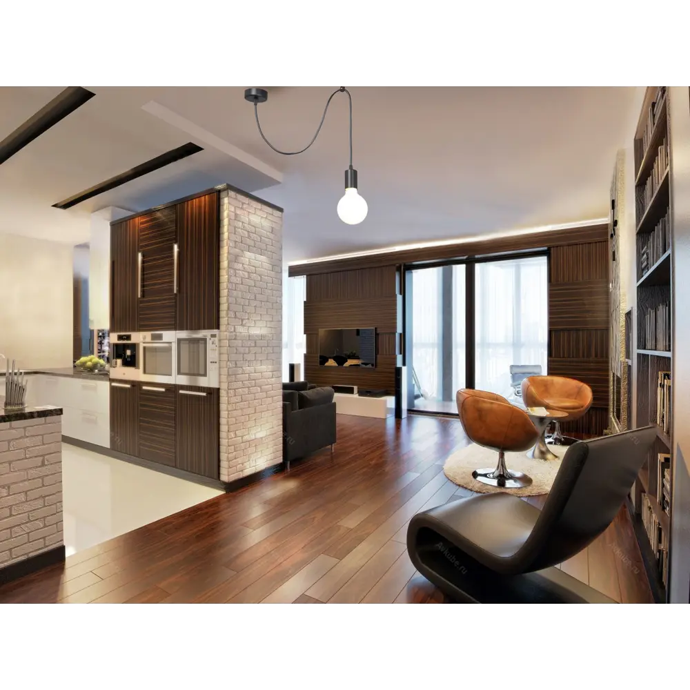 Подвесной светильник Inspire Паук 1 лампа 3м² Е27 цвет черный матовый STLM-2027360 - Вид №6