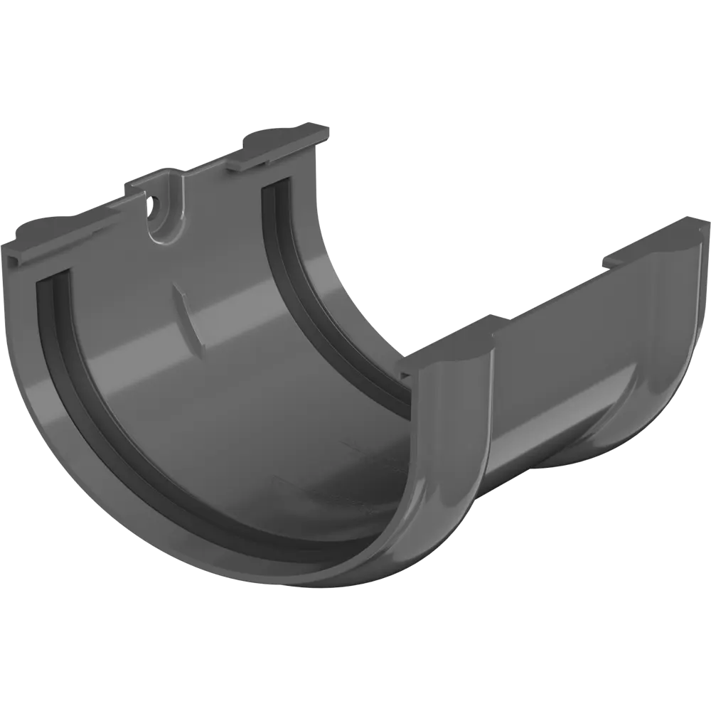 Соединитель желоба ПВХ Технониколь Оптима 12 мм 120 мм цвет серый STLM-2060360