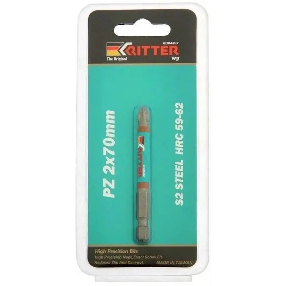 Бита магнитная Ritter WP PS20122052 PZ2x70 мм, 2 шт STLM-2072816 - Вид №1