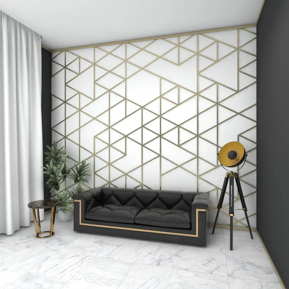 Молдинг настенный полистирол Decomaster d045-373 серый 8х50x2000 мм STLM-2114648 - Вид №2