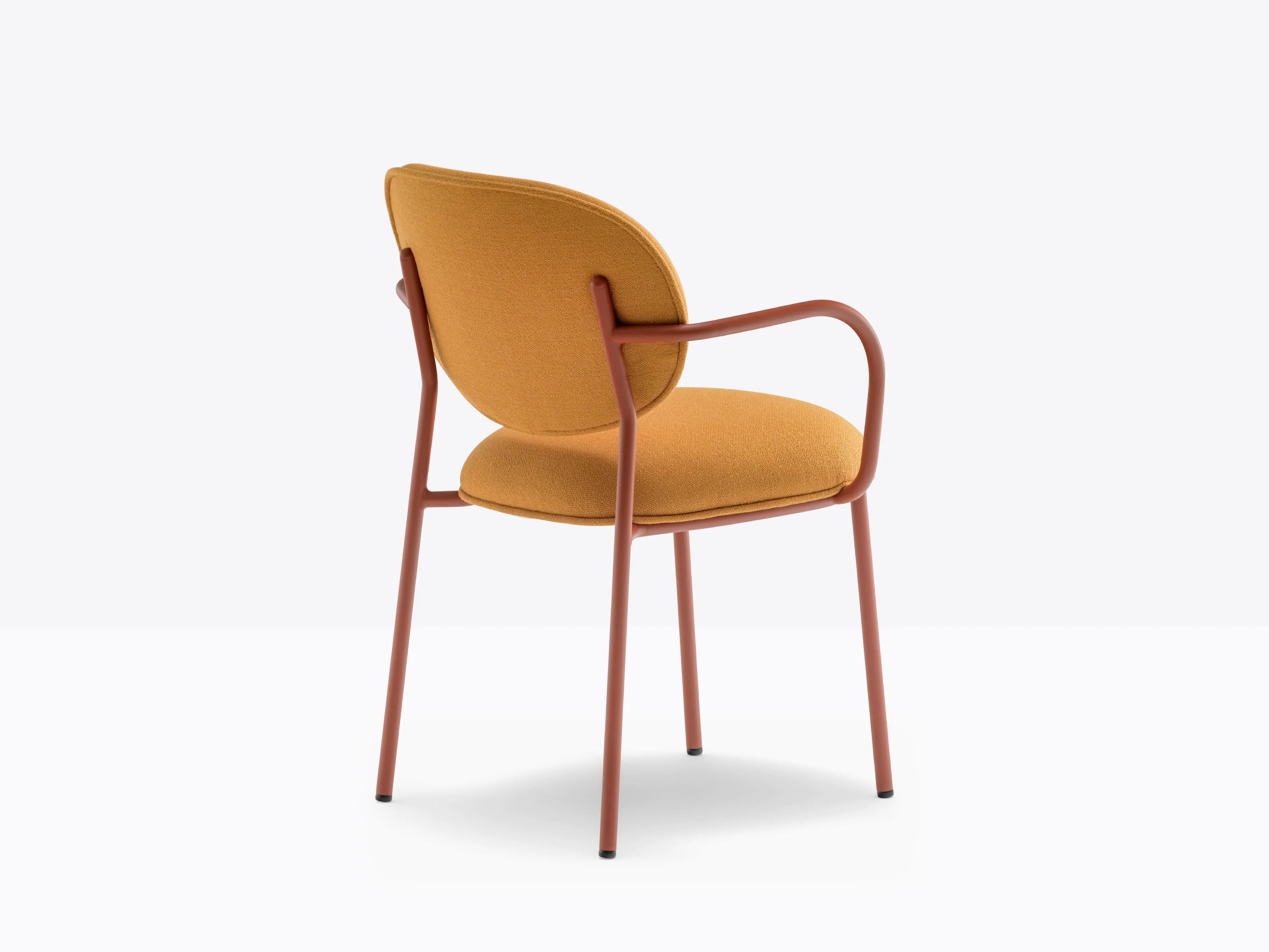 Мягкий тканевый стул с подлокотниками Pedrali Stiel ARCH-00085183 - Вид №3