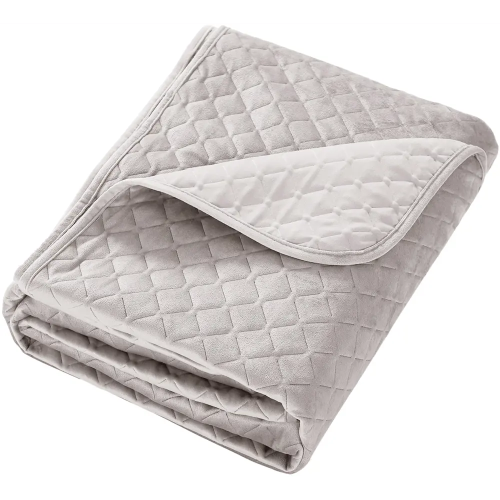 Покрывало Velvet 200x220 см полиэстер цвет бежевый 88035616 STLM-2061864 Santreyd