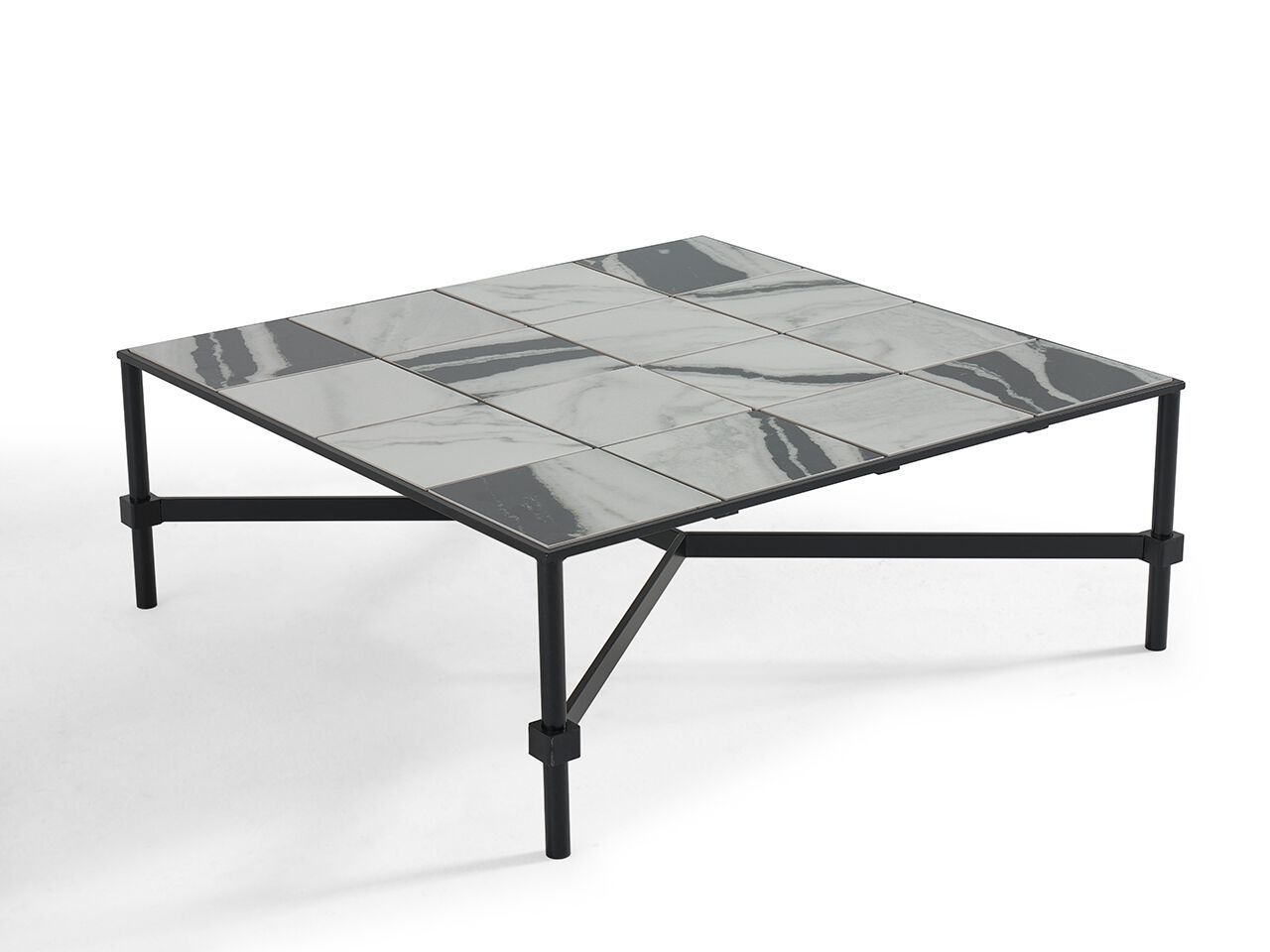 Квадратный садовый столик с керамической столешницей NDESIGN Ezora ARCH-00148116 - Вид №1