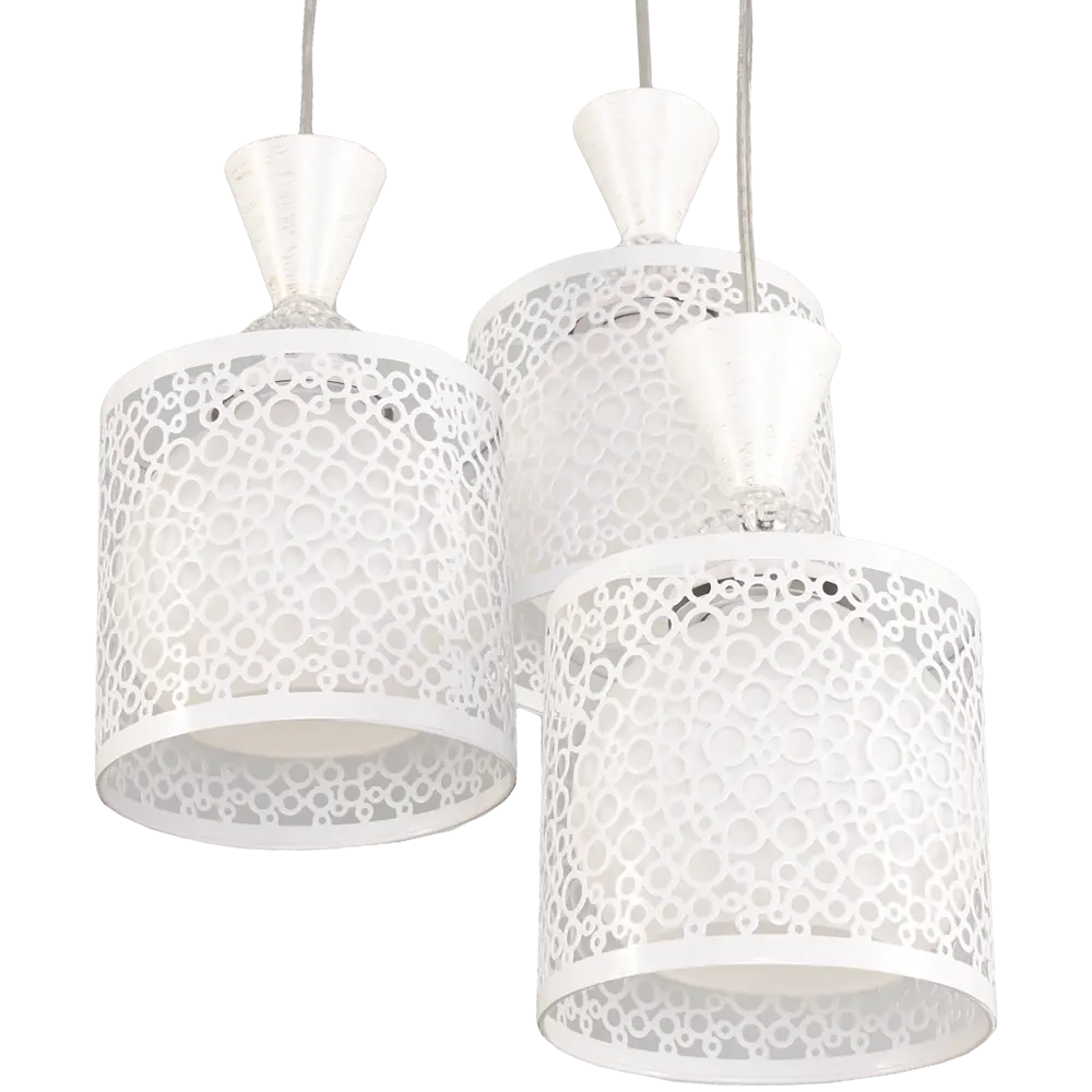 Светильник подвесной Lamplandia Pablo L1186-3, 3 лампы, 9 м², цвет белый STLM-2107075