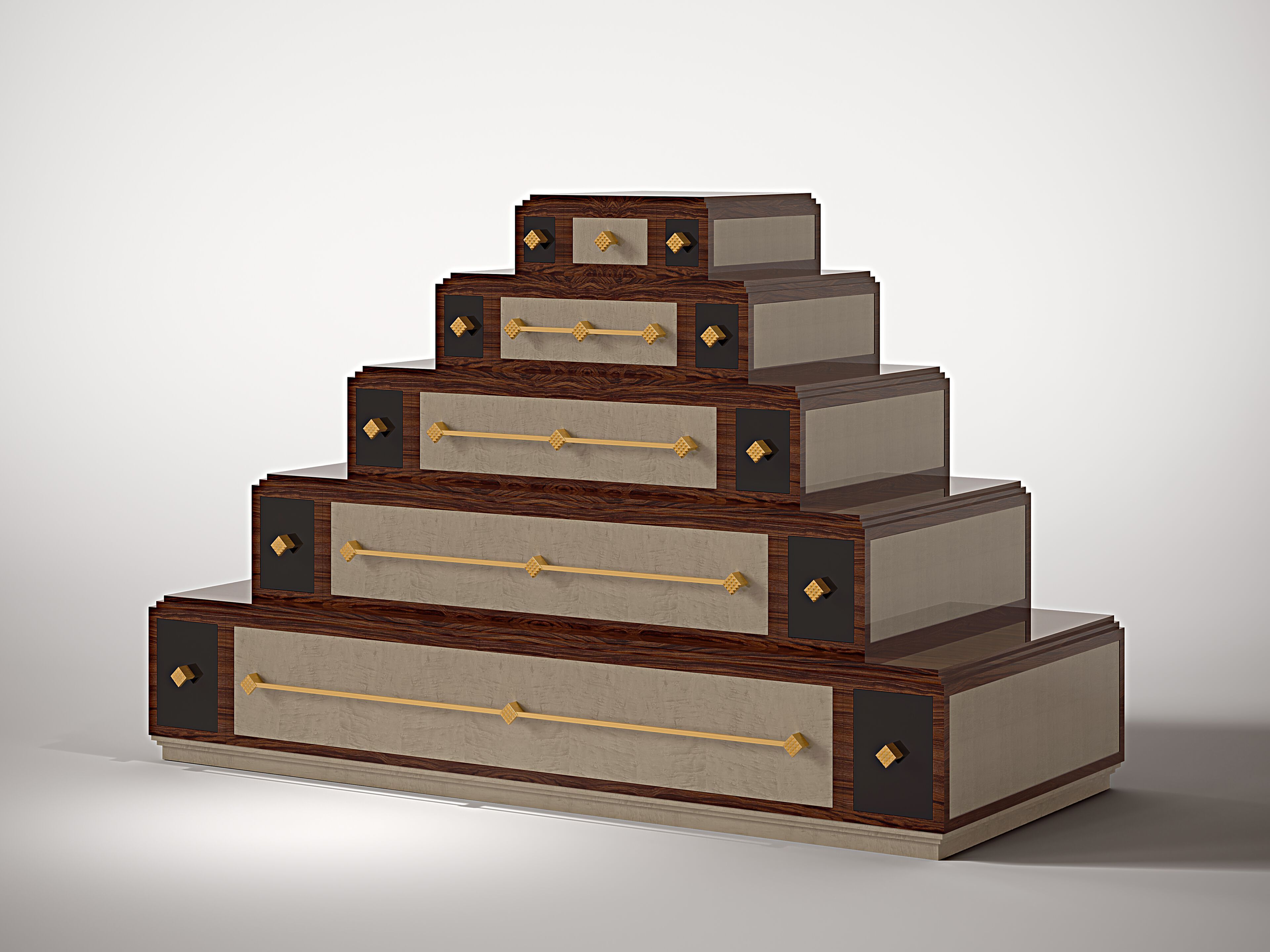 Деревянный комод со встроенными ручками Roman & Co Townsend ARCH-00103470