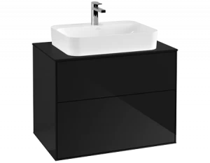 Villeroy&Boch Тумба под раковину Прямоугольная версия F34200PH Finion Glossy Black Lacquer